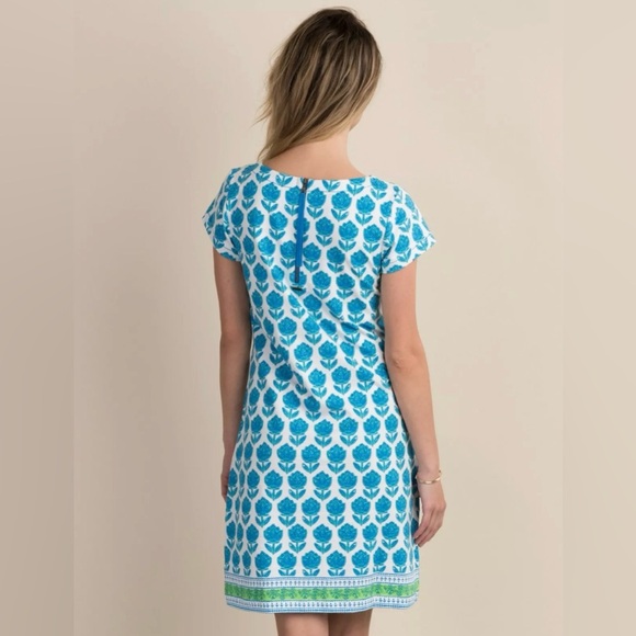 Hatley Nellie Dressing Blue and Green With Exposed Back Zipper, Size Small - Picture 3 of 11